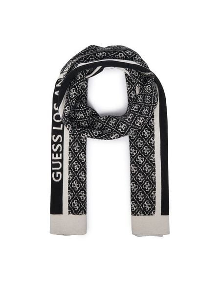 Guess Szalik W4BZ22 Z3JD2 Czarny. Czarne rękawiczki Guess, z aplikacjami, z poliesteru. Za 234.99 zł.