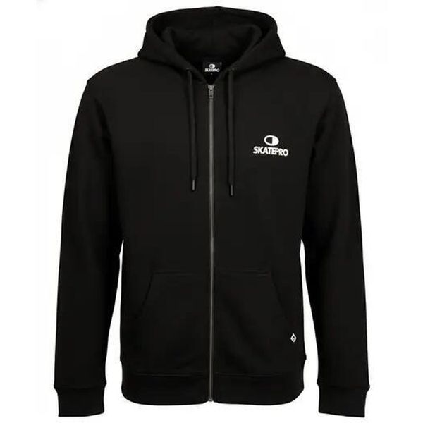 Odzież Bluza sportowa unisex SkatePro Zip Bluza z kapturem - L - Czarny. Biała bluzy SKATEPRO, na zimę, l, bez wzorów, z bawełny, z kapturem. Za 174.99 zł.