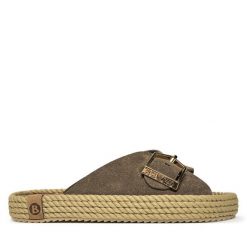 Klapki Bohonomad. Brązowe klapki Bohonomad, bez wzorów, bez obcasa. Za 229.99 zł.