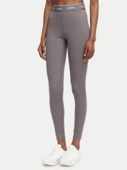 Guess Legginsy V5BB06 K1942 Szary Slim Fit. Szare legginsy Guess, xs, z aplikacjami, z syntetyku. Za 264.99 zł.