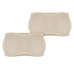 Top Damski Z Pikowanej Tkaniny Bez Ramiączek 2pak. Białe topy Urban Classics, m, bez wzorów, z tkaniny, bez kołnierzyka, bez ramiączek. Za 64.99 zł.