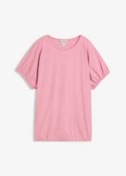 T-shirt z bawełny organicznej. Czarne t-shirty bonprix, bez wzorów, z bawełny, bez kołnierzyka, bez ramiączek. Za 67.99 zł.