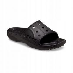 Klapki Dla Dorosłych Crocs Baya II Slide. Białe klapki Crocs, bez wzorów, z materiału, bez obcasa. Za 99.99 zł.