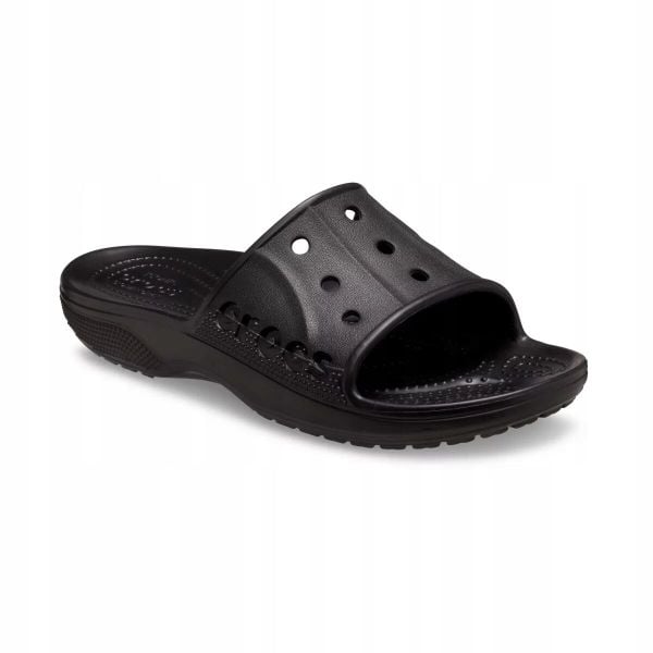 Klapki Dla Dorosłych Crocs Baya II Slide. Białe klapki Crocs, bez wzorów, z materiału, bez obcasa. Za 89.99 zł.