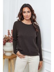 So Cachemire Sweter "Kedis" w kolorze brązowym rozmiar: M. Brązowe swetry So Cachemire, m, bez wzorów, z kaszmiru, bez ramiączek. Za 227.31 zł.