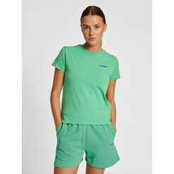 Koszulka damska Hummel Lgc Kristy. Zielone bluzki Hummel, xs, bez wzorów, eleganckie, bez kołnierzyka, bez ramiączek. Za 117.50 zł.