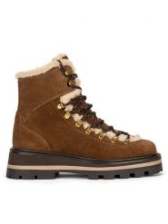 Gino Rossi Botki SINEN-24FW238 Brązowy. Brązowe botki Gino Rossi, bez wzorów, ze skóry, bez obcasa, na płaskiej podeszwie, bez zapięcia. Za 479.99 zł.