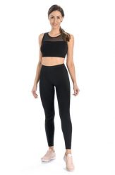 Legginsy na fitness damskie Teyli Classico. Czarne legginsy Teyli, s, bez wzorów, z bawełny, z obniżonym stanem, długie. Za 89.99 zł.