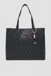 GUESS Szara damska shopperka Meridian. Szare shopper Guess, z aplikacjami, ze skóry ekologicznej, bez dodatków. W wyprzedaży za 599.99 zł.