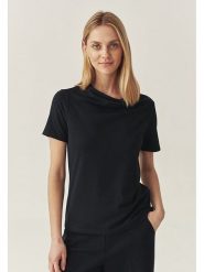 TATUUM Koszulka "Luca" w kolorze czarnym rozmiar: XL. Niebieskie bluzki Tatuum, xl, bez wzorów, bez kołnierzyka, bez ramiączek. Za 115.24 zł.
