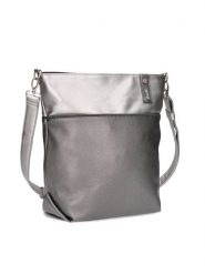 Zwei Torebka w kolorze srebrno-szarym - 33 x 32 x 13 cm rozmiar: onesize. Szare torby na ramię Zwei, bez wzorów, z materiału, na ramię, bez dodatków. Za 219.95 zł.