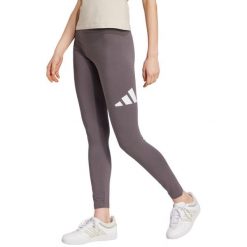 Legginsy damskie adidas Essentials Big Logo Cotton. Szare legginsy Adidas, bez wzorów, z bawełny. Za 112.99 zł.