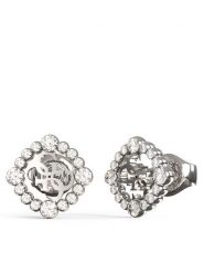 Guess Kolczyki JUBE04 645JW Srebrny. Szare kolczyki Guess, metalowe. Za 169.99 zł.