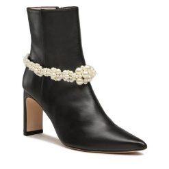 Botki Custommade. Czarne botki Custommade, bez wzorów, bez obcasa, na słupku, bez zapięcia. Za 2,699.00 zł.