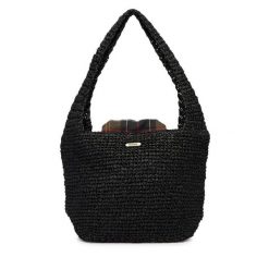 Torebka Barbour. Czarne torebki klasyczne Barbour, bez wzorów, bez dodatków. Za 349.99 zł.