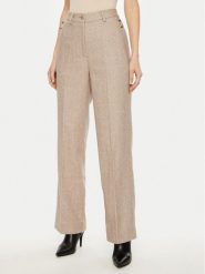 Bruuns Bazaar Spodnie materiałowe Elezi BBW4308 Beżowy Regular Fit. Brązowe spodnie materiałowe Bruuns Bazaar, bez wzorów, z materiału. Za 389.99 zł.