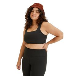 Biustonosz dla kobiet Girlfriend Collective Rib Tommy. Czarne bielizna sportowa GIRLFRIEND COLLECTIVE, m, bez wzorów. Za 272.50 zł.