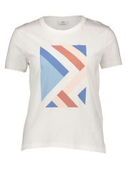 JDY Koszulka "Michigan Life" w kolorze białym rozmiar: XL. Białe bluzki JDY, xl, bez wzorów, z bawełny, bez kołnierzyka, bez ramiączek. Za 48.39 zł.