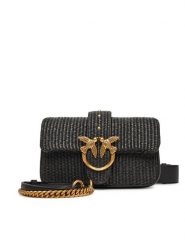 PINKO Torebka Love One Mini Slouchy Fl PE 25 PLTT 104340 A2CF Czarny. Czarne torebki klasyczne Pinko, bez wzorów, z tworzywa sztucznego, bez dodatków. Za 1,049.00 zł.