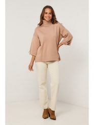 Soft Cashmere Golf w kolorze beżowym rozmiar: 38/40. Brązowe golfy Soft Cashmere, bez wzorów, bez ramiączek. Za 182.72 zł.