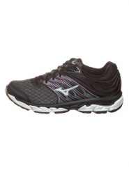 Mizuno Sneakersy w kolorze czarno-fioletowym rozmiar: 36,5. Czarne trampki Mizuno, bez wzorów, z materiału, bez zapięcia. Za 228.92 zł.