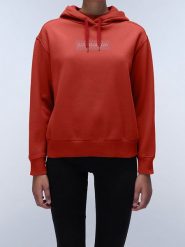 Napapijri Bluza w kolorze czerwonym rozmiar: L. Czerwone bluzy Napapijri, l, bez wzorów, z kapturem. Za 162.87 zł.