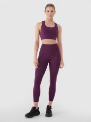 4F Legginsy treningowe 7/8 z wysokim stanem damskie - fioletowe XL. Fioletowe legginsy 4f, s, bez wzorów, z dzianiny, z podwyższonym stanem, na fitness i siłownię. Za 119.99 zł.