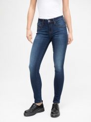 BIG STAR Dżinsy - Skinny fit - w kolorze granatowym rozmiar: W29/L32. Niebieskie jeansy Big Star, l, z aplikacjami, z podwyższonym stanem. Za 187.45 zł.