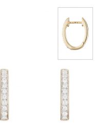 DIAMOND & CO Złote kolczyki-wkrętki "Pure Seduction" z diamentami rozmiar: onesize. Białe kolczyki Diamond & Co, z diamentem, złote. Za 1,886.95 zł.