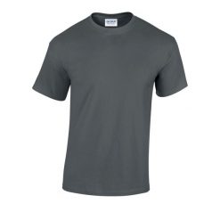 Ciężka Bawełniana Koszulka Unisex Dla Dorosłych. Brązowe bluzki GILDAN, m, bez wzorów, z bawełny, sportowe, bez kołnierzyka, bez ramiączek. Za 30.99 zł.