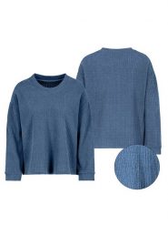Sublevel Sweter w kolorze niebieskim rozmiar: S/M. Niebieskie swetry Sublevel, m, bez wzorów, bez ramiączek. Za 57.06 zł.