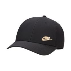 Czapka z daszkiem Nike Dri-FIT Club czarna. Czarne czapki Nike, bez wzorów, z poliesteru, sportowe. Za 100.99 zł.