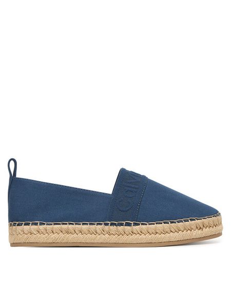 Calvin Klein Espadryle Oblique Espadrille Webbing HW0HW02934 Niebieski. Niebieskie espadryle Calvin Klein, bez wzorów, z materiału, bez obcasa, bez zapięcia. Za 176.99 zł.