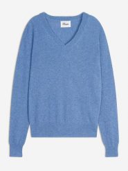Just Cashmere Kaszmirowy sweter "Nora" w kolorze błękitnym rozmiar: S. Niebieskie swetry Just Cashmere, s, bez wzorów, z kaszmiru, bez ramiączek. Za 369.99 zł.