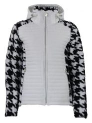 Peak Mountain Kurtka hybrydowa "Astro" w kolorze biało-czarnym rozmiar: S. Białe kurtki sportowe Peak Mountain, s, bez wzorów, bez kaptura, outdoorowe. Za 173.99 zł.