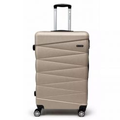 Walizka na kółkach Sapphire ST-2240 złota - duża L DUO. Niebieskie walizki Sapphire, bez wzorów, duże. W wyprzedaży za 149.80 zł.