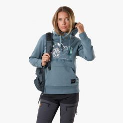 Bluza z kapturem Kobieta Swedemount Forest Hood wodoodporna. Zielone bluzy SWEDEMOUNT, xl, bez wzorów, z bawełny, z kapturem. Za 199.99 zł.