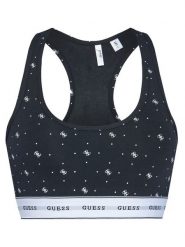 Guess Biustonosz top O97C01 KBOE1 Czarny. Czarne biustonosze Guess, l, z aplikacjami, z bawełny, bez kołnierzyka, bez ramiączek. Za 159.99 zł.