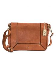 Anna Morellini Skórzana torebka "Leandra" w kolorze jasnobrązowym - 25 x 17 x 8 cm rozmiar: onesize. Brązowe torby na ramię Anna Morellini, bez wzorów, z materiału, na ramię, bez dodatków. Za 369.99 zł.