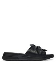 Caprice Klapki 9-27208-46 Czarny. Czarne klapki Caprice, bez wzorów, ze skóry, bez obcasa. Za 235.99 zł.