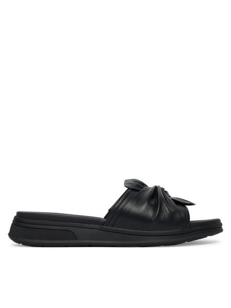 Caprice Klapki 9-27208-46 Czarny. Czarne klapki Caprice, bez wzorów, ze skóry, bez obcasa. Za 235.99 zł.