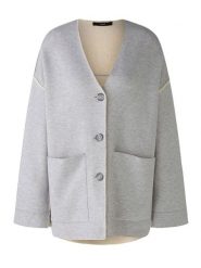 Oui Kardigan w kolorze szarym rozmiar: 42. Szare kardigany Oui, bez wzorów. Za 217.99 zł.