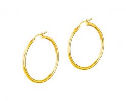 Złote kolczyki - koła, 30 mm. Żółte kolczyki Apart, złote. Za 739.00 zł.