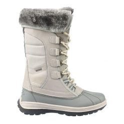 Buty Śniegowce damskie wysokie CMP THALO ocieplane skóra nubukowa. Szare trekkingi CMP, z nubiku, trekkingowe. Za 519.99 zł.