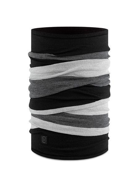 Buff Szal-koło "Merino Move" w kolorze szaro-antracytowym - 70 x 24 cm rozmiar: onesize. Czarne szaliki Buff, bez wzorów, z wełny. Za 83.45 zł.