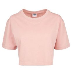 Krótka Koszulka Damska Oversize Crop. Czerwone bluzki Urban Classics, m, bez wzorów, sportowe, bez kołnierzyka, bez ramiączek. Za 49.99 zł.