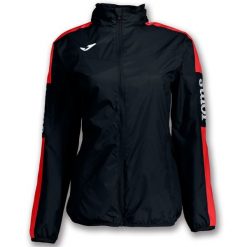 Kurtka przeciwdeszczowa damska Joma Championship IV czarno-czerwona 2XS. Czarne kurtki sportowe Joma, s, bez wzorów. Za 169.99 zł.