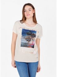 KEY LARGO Koszulka w kolorze białym rozmiar: XL. Białe bluzki KEY LARGO, xl, bez wzorów, bez kołnierzyka, bez ramiączek. Za 84.01 zł.