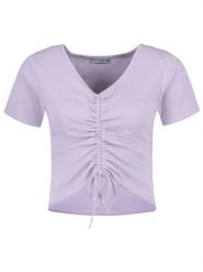 Stitch & Soul Koszulka w kolorze lawendowym rozmiar: XL. Różowe bluzki Stitch & Soul, xl, bez wzorów, bez kołnierzyka, bez ramiączek. Za 41.79 zł.