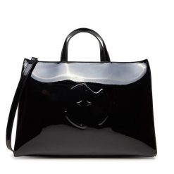 Torebka Eva Minge. Czarne torebki klasyczne Eva Minge, bez wzorów, bez dodatków. Za 379.99 zł.